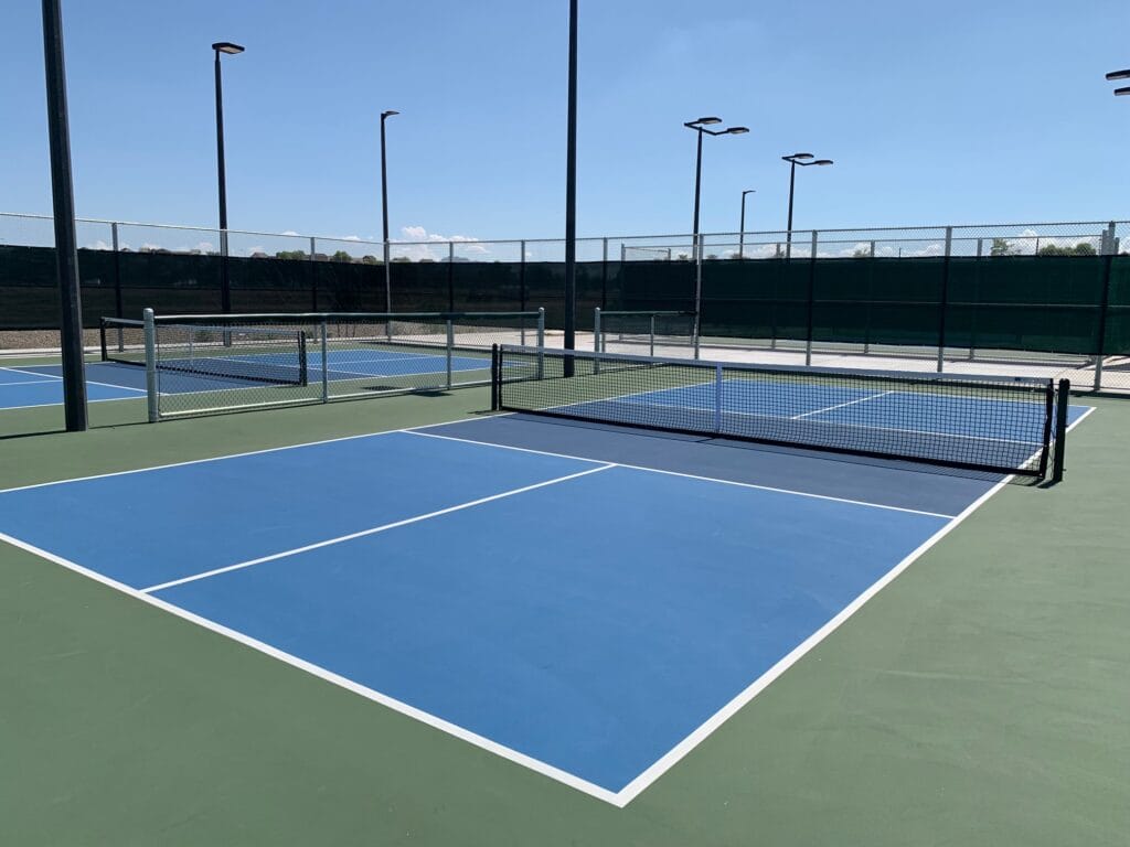 Pickleball courts at Tumbleweed Park
